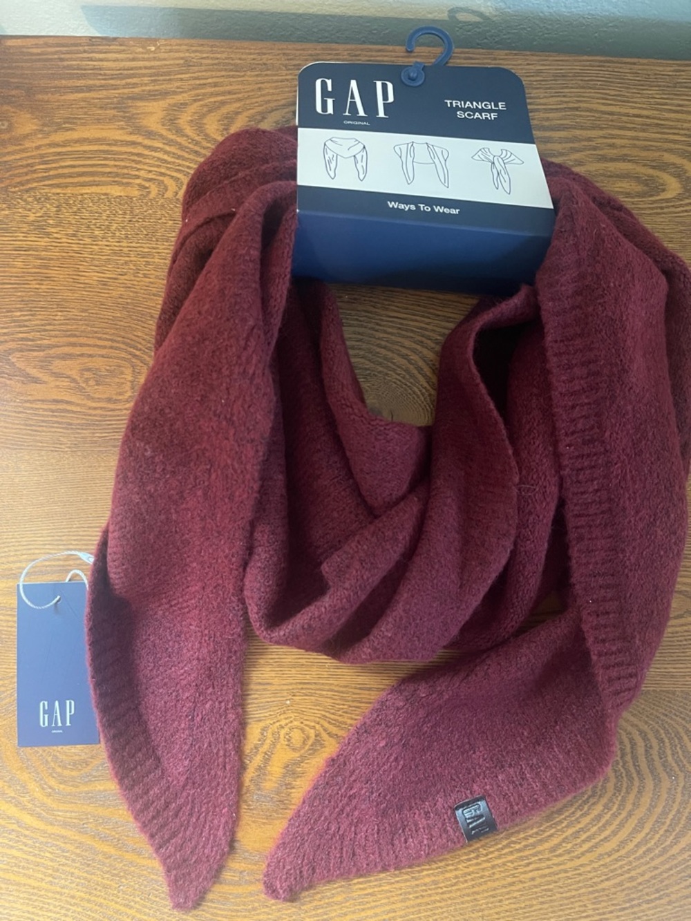 GAP Women’s Deep Burgundy Triangle Scarf